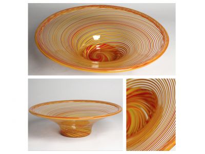 Orange & Yellow Cane Bowl