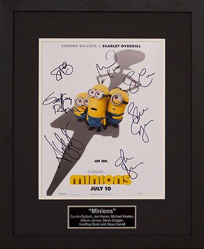 ''Minions'' 11x14 autographed animation