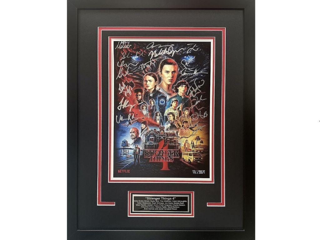''Stranger Things 4'' Autographed TV Poster