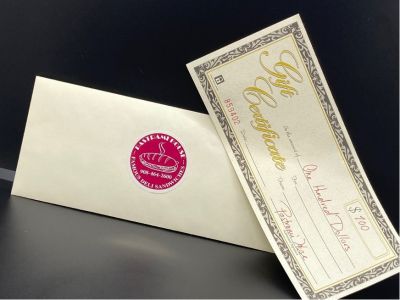 A Pastrami House Gift Certificate