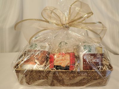Starbucks mug and cookies.