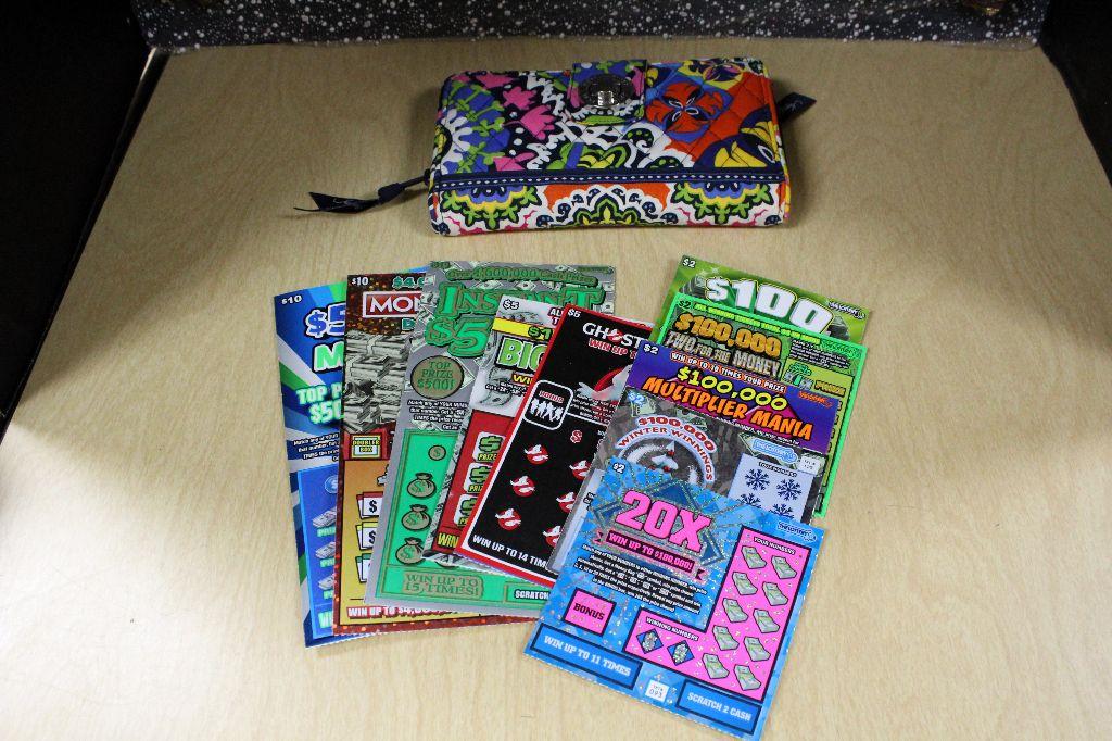 Vera Bradley Wallet & Lucky Lottery Bundle - Mul...