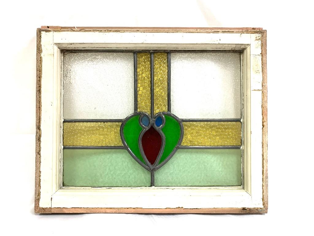 Antique Stained Glass Window - Small - 18''x24''
