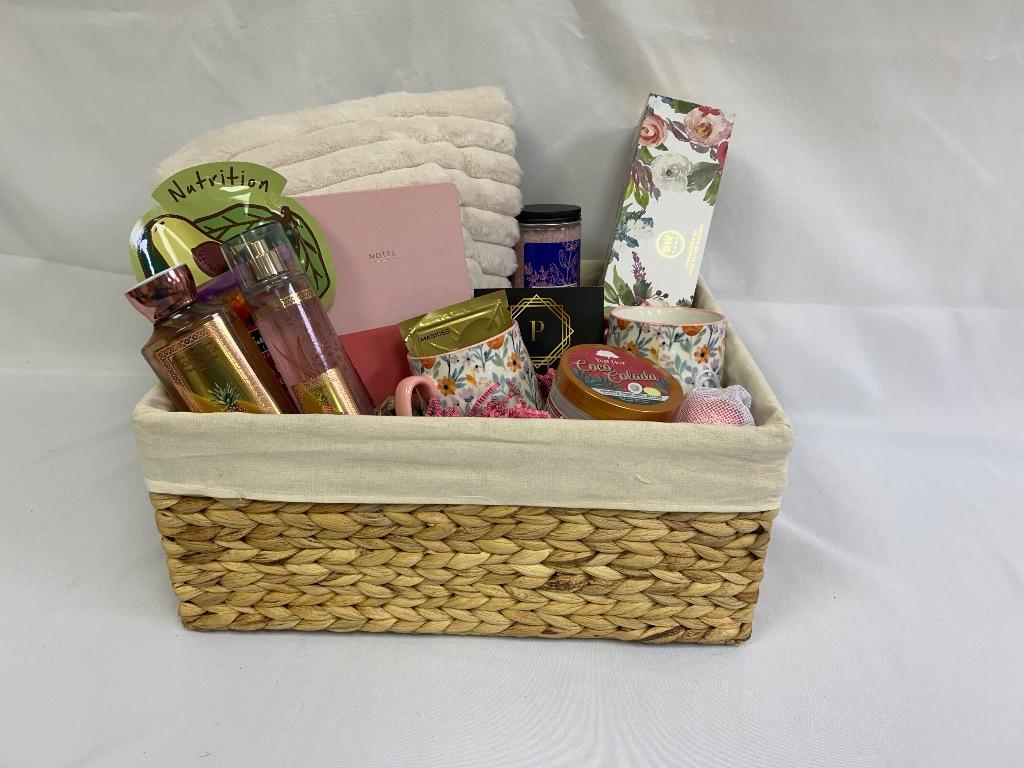 Pamper Me Basket with Gift Cards to Plush Nail Bar