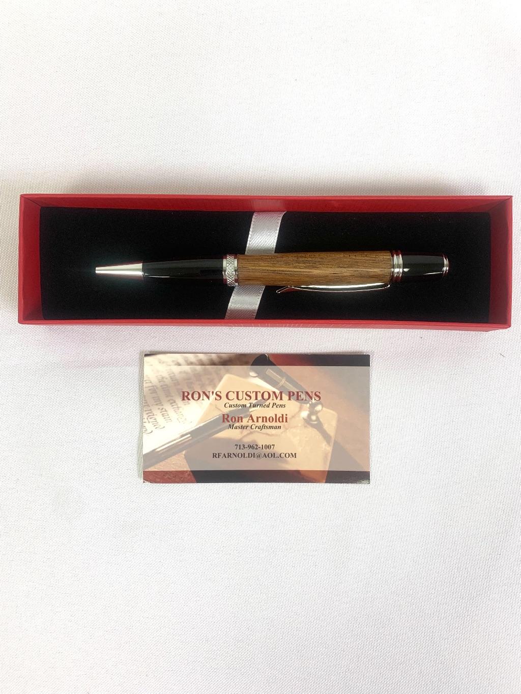 Merbau Wood Twist Pen - Custom Made by Ron Arnoldi