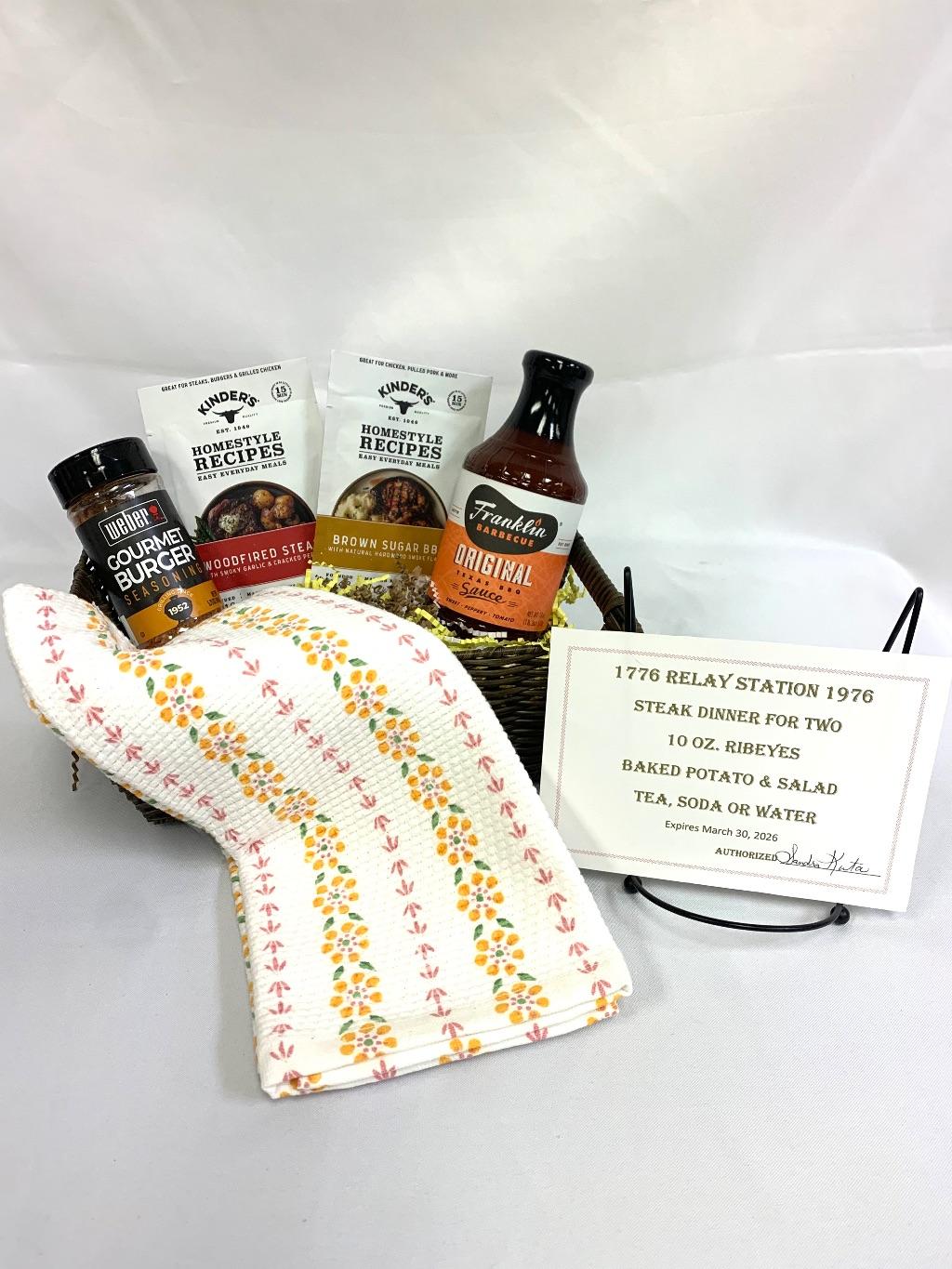 Relay Station Basket with Gift Certificate for (2) e...