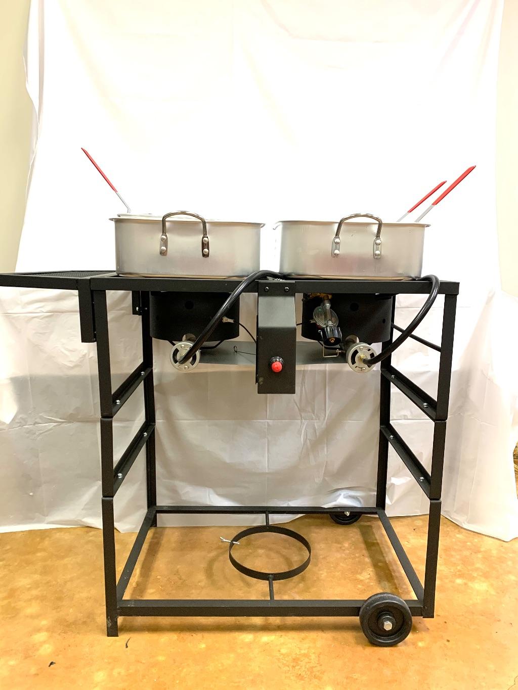 Dual Burner Outdoor Propane Fryer