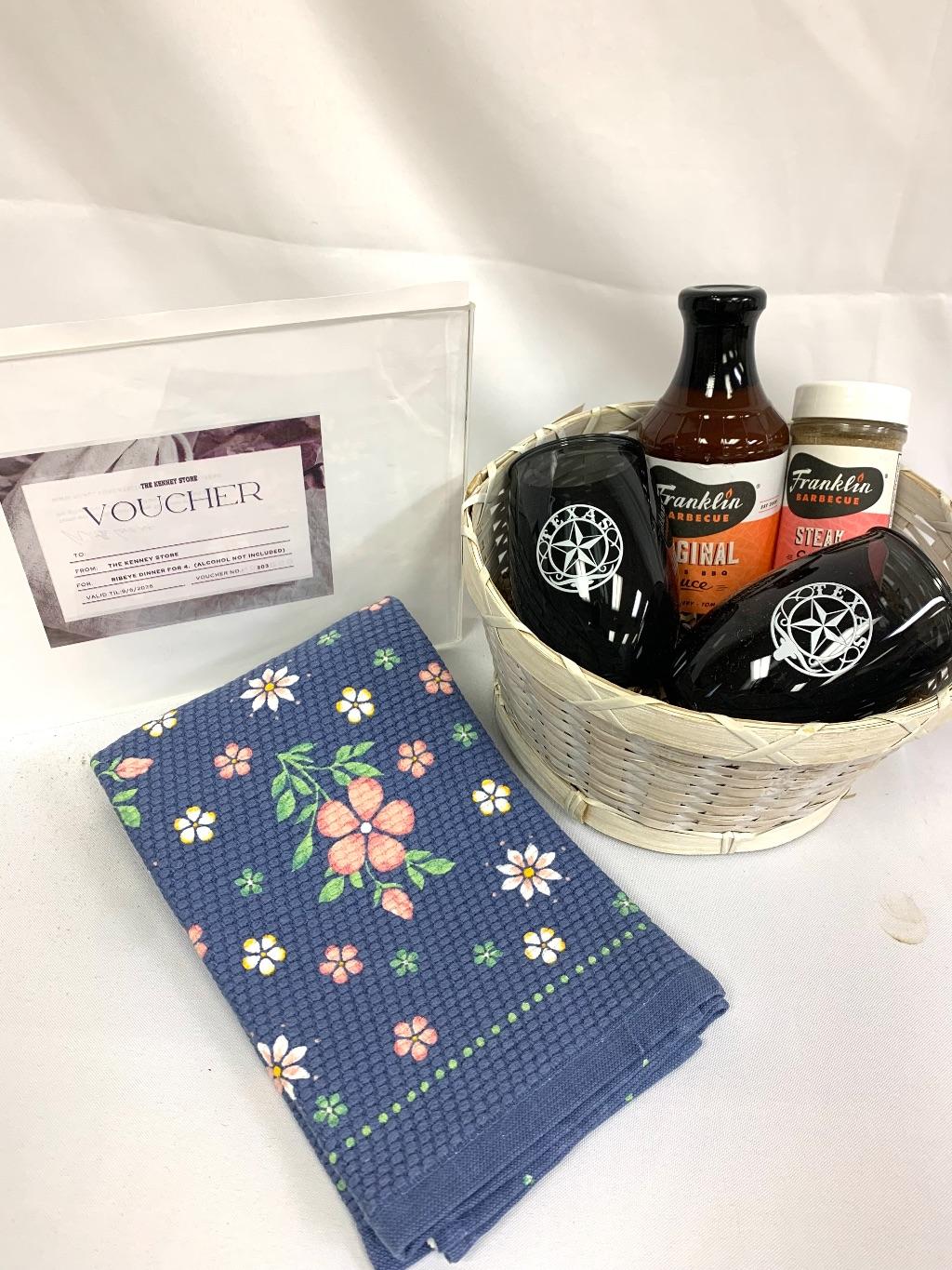 The Kenney Store Basket -  4 Ribeye Dinners
