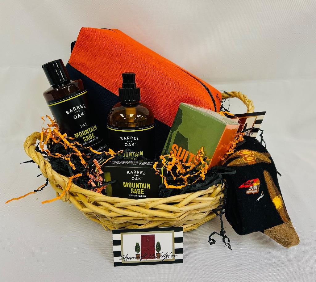 Mens Grooming Basket from Stonecroft Market Place