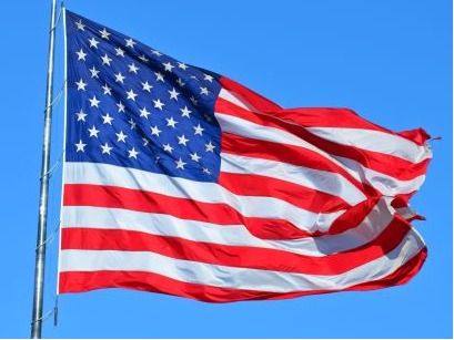 US Flag Flown Over US Capitol