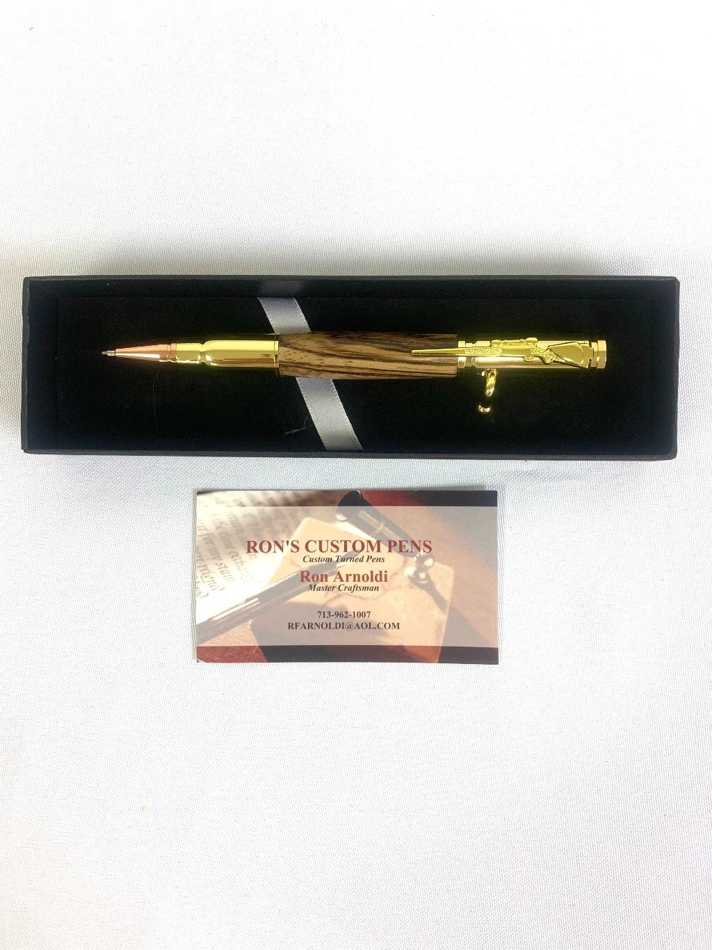 Marblewood Bolt Action Pen - Custom Made by Ron Arno...