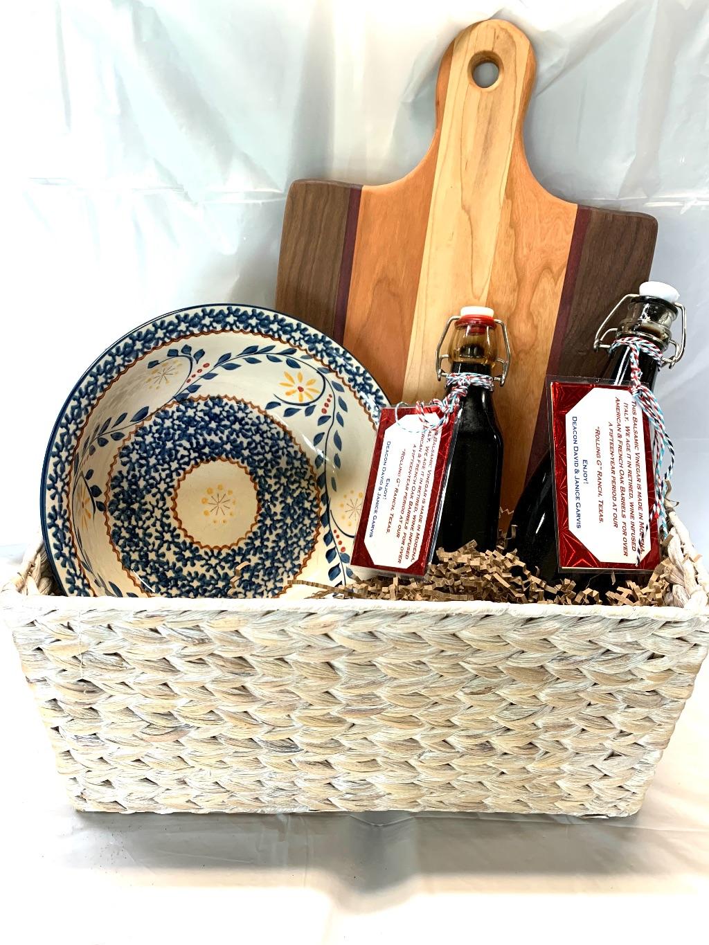 Italian Balsamic Vinegar Basket by Deacon David &...