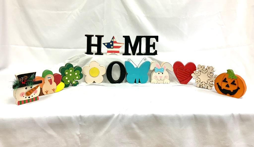 H-O-M-E Table Decor