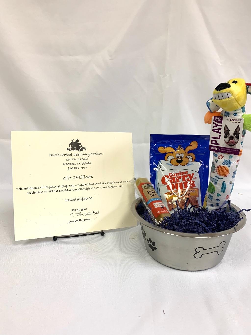 South Central Veterinary Services $50.00 Gift Certif...