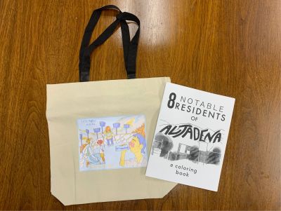 Inspiration Point Tote Bag & Altadena Coloring Book