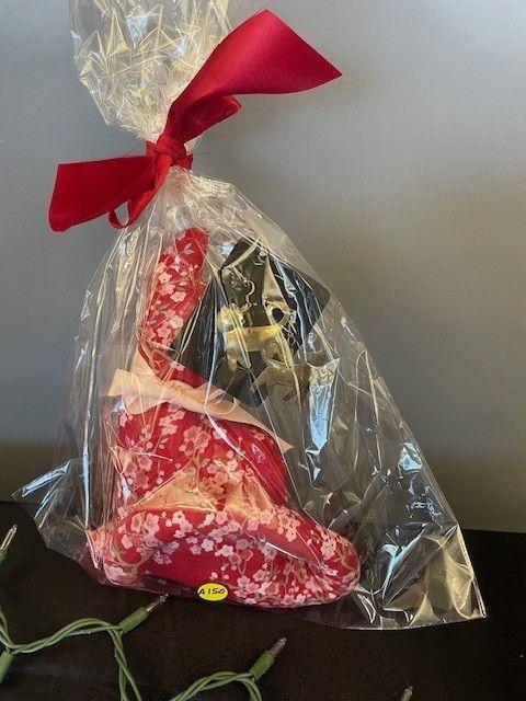 Cat Earrings with Cat Toy (Red)