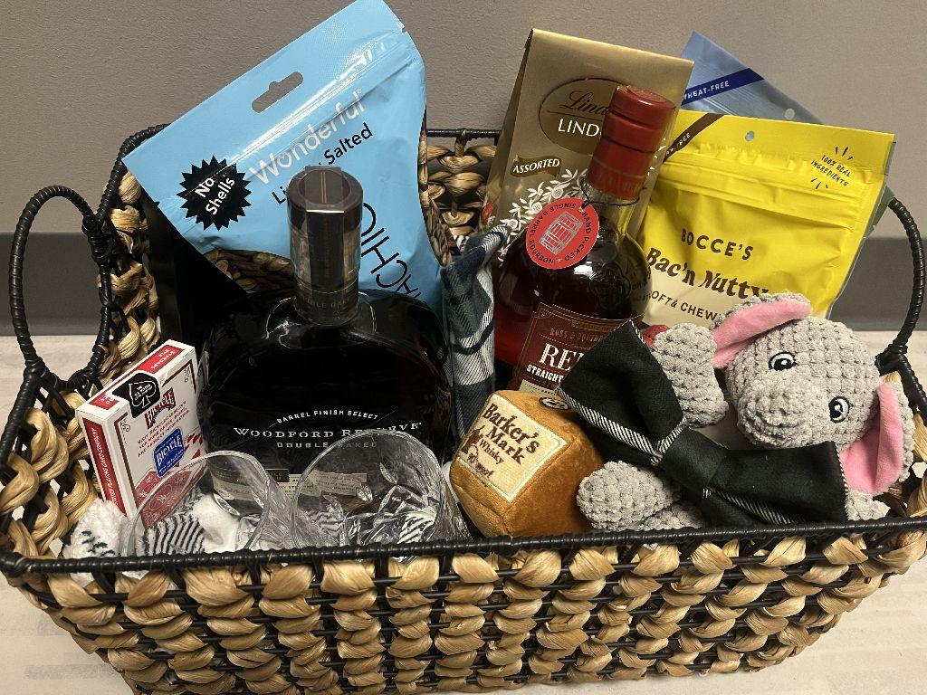 Whiskey & Whiskers Basket