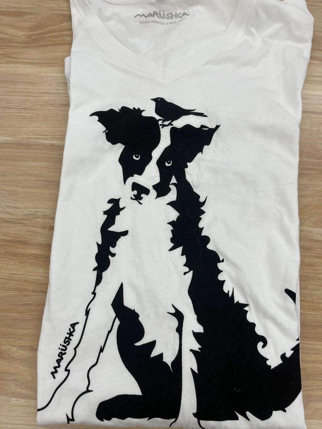 Marushka Tee Shirt Dress - White Dog