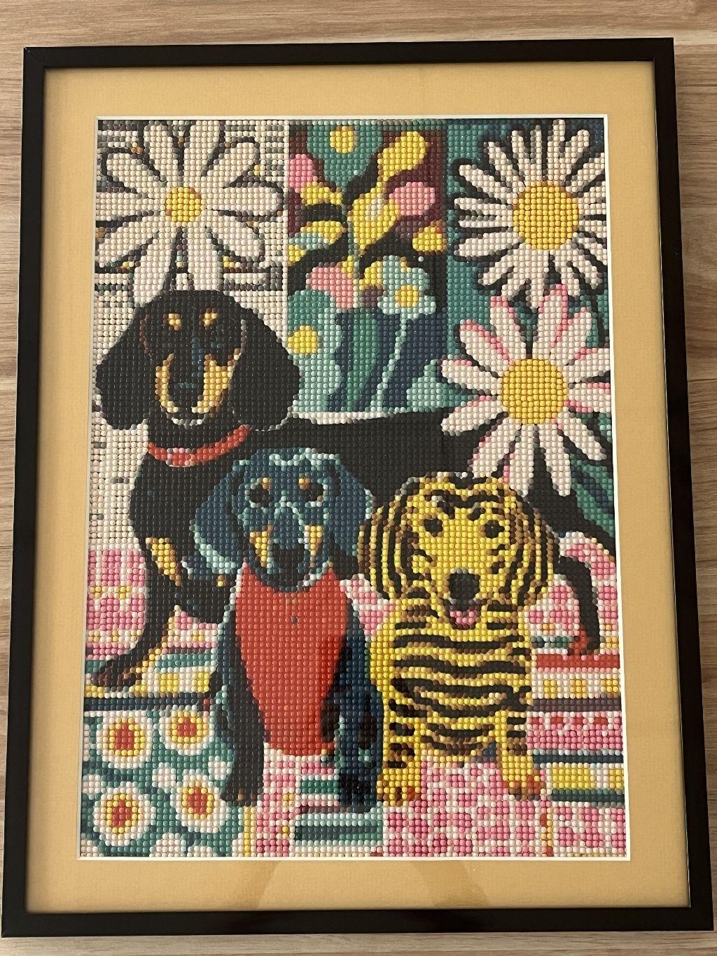 Diamond Art Painting -  ''Colorful Dogs'' by Nancy B...