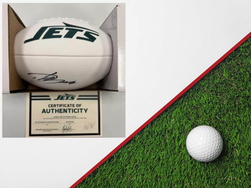 NEW YORK JETS #31 DAVID BAILEY AUTOGRAPHED FOOTBALL