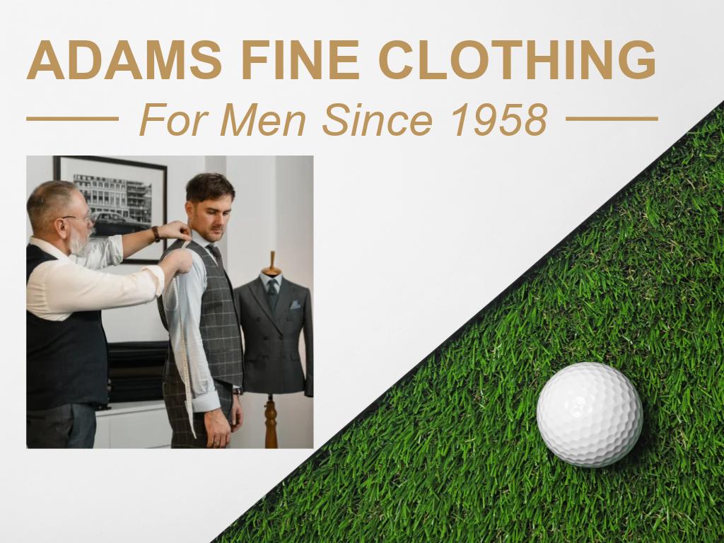 ADAMS FINE CLOTHING CUSTOM MADE DRESS SHIRT