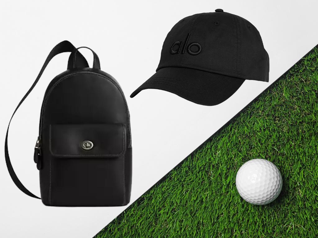 COACH TURNLOCK SLING PACK AND ALO OFF DUTY CAP