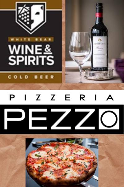 A Bottle of Wine and Pizza