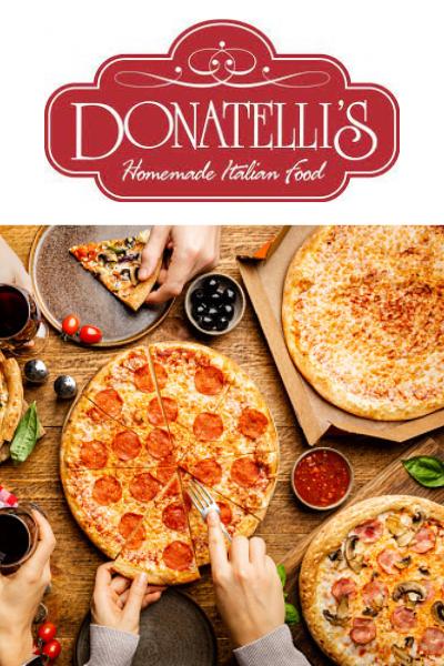 Donatelli's Pizza Party for 10 to 12