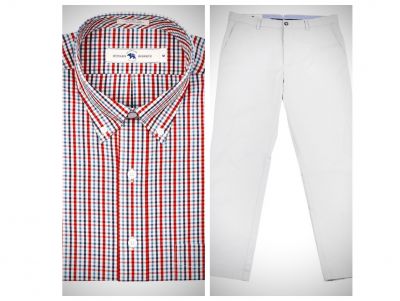 A Pair of Mens Chino Pants & One Bennett Classic Fit Button Down from Onward Reserve