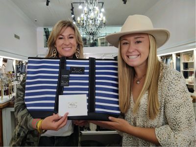 Scout Blue Striped Bag & Gift Card to Ellianos