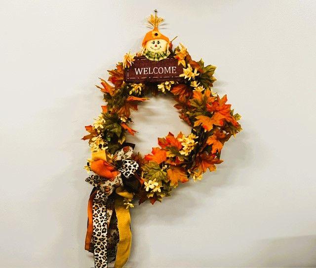 Fall Wreath & Handmade Fall Junk Journal