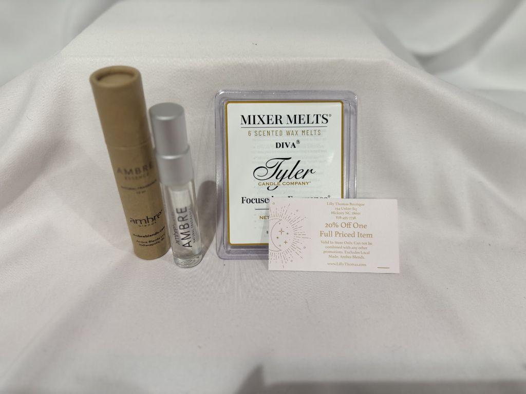 Lilly Thomas $50 gift card and Tyler Diva candle mel...