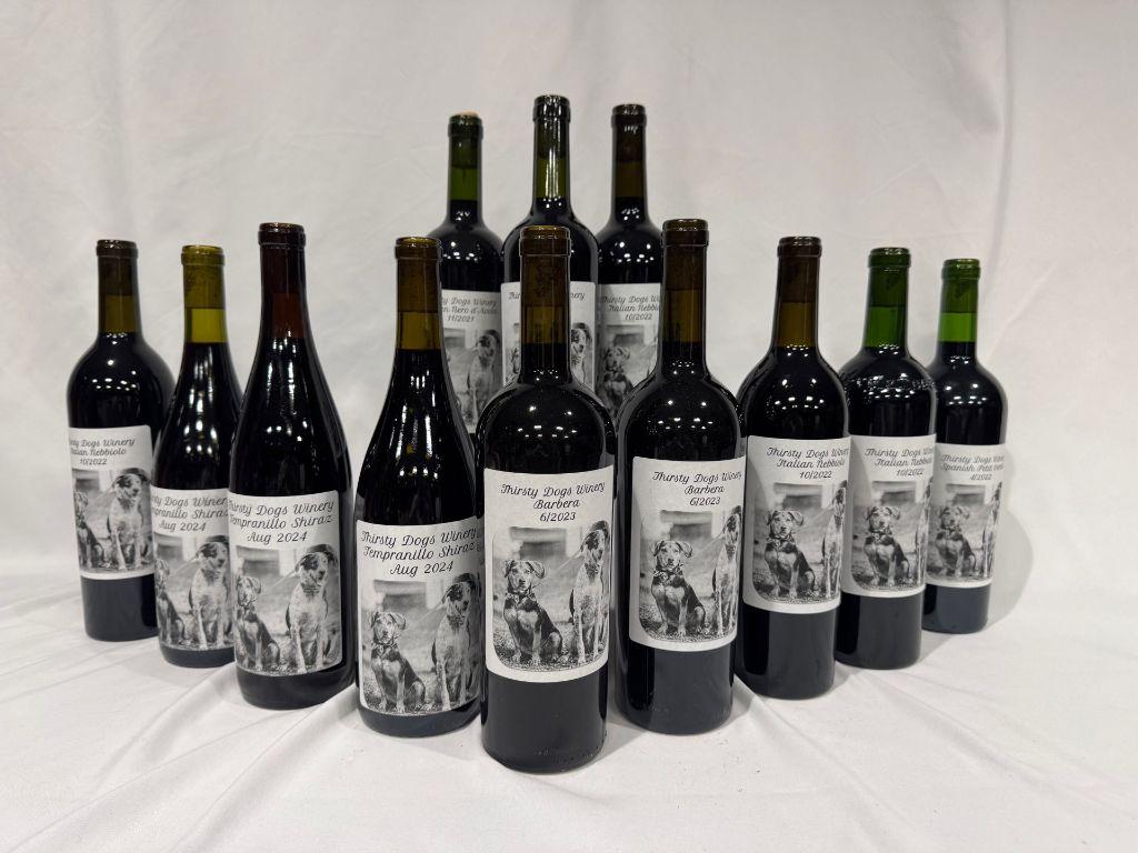 Case of Wine from Thirsty Dogs Winery (12 bottles)