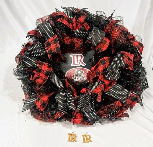 Lenoir-Rhyne Wreath and LR Ornaments