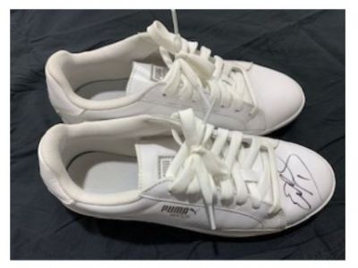 Pair of Puma Sneakers Signed by NASCAR driver Elliott Sadler