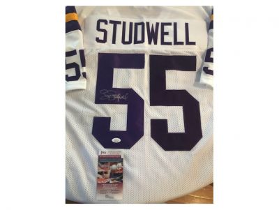 Scott Studwell MN Vikings Signed Jersey with Certificate of Authenticity
