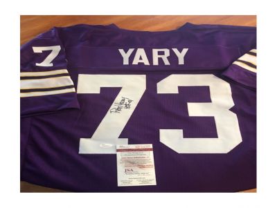 Ron Yary Autographed MN Vikings Jersey with Certificate of Authenticity