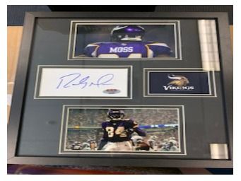 Randy Moss MN Vikings Framed Collage- Signed with Certificate of Authenticity