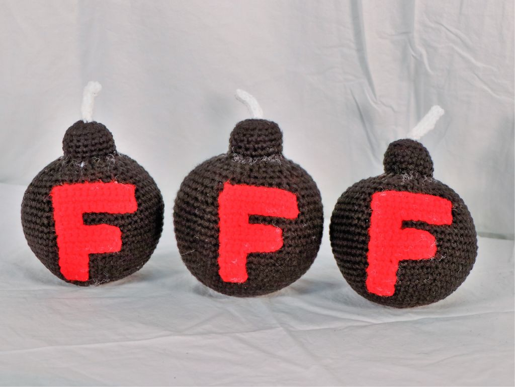 Three F-Bombs - for juggling or throwing, you decide