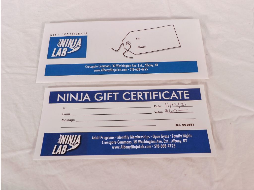 $60 Gift Certificate to Albany Ninja Lab