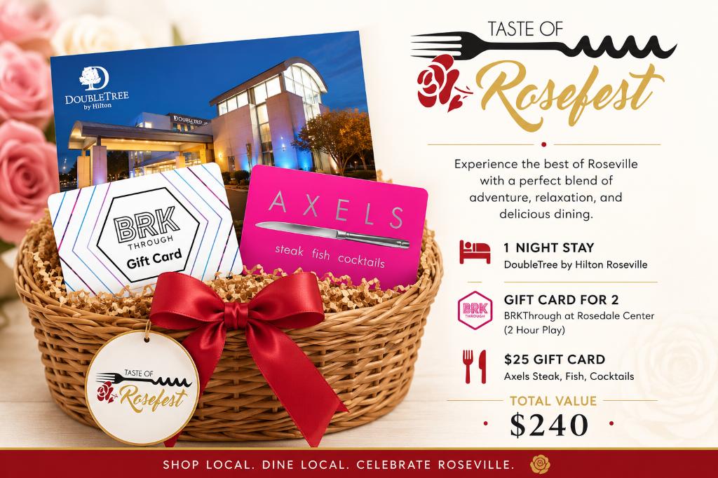 Roseville Stay & Play Getaway Package