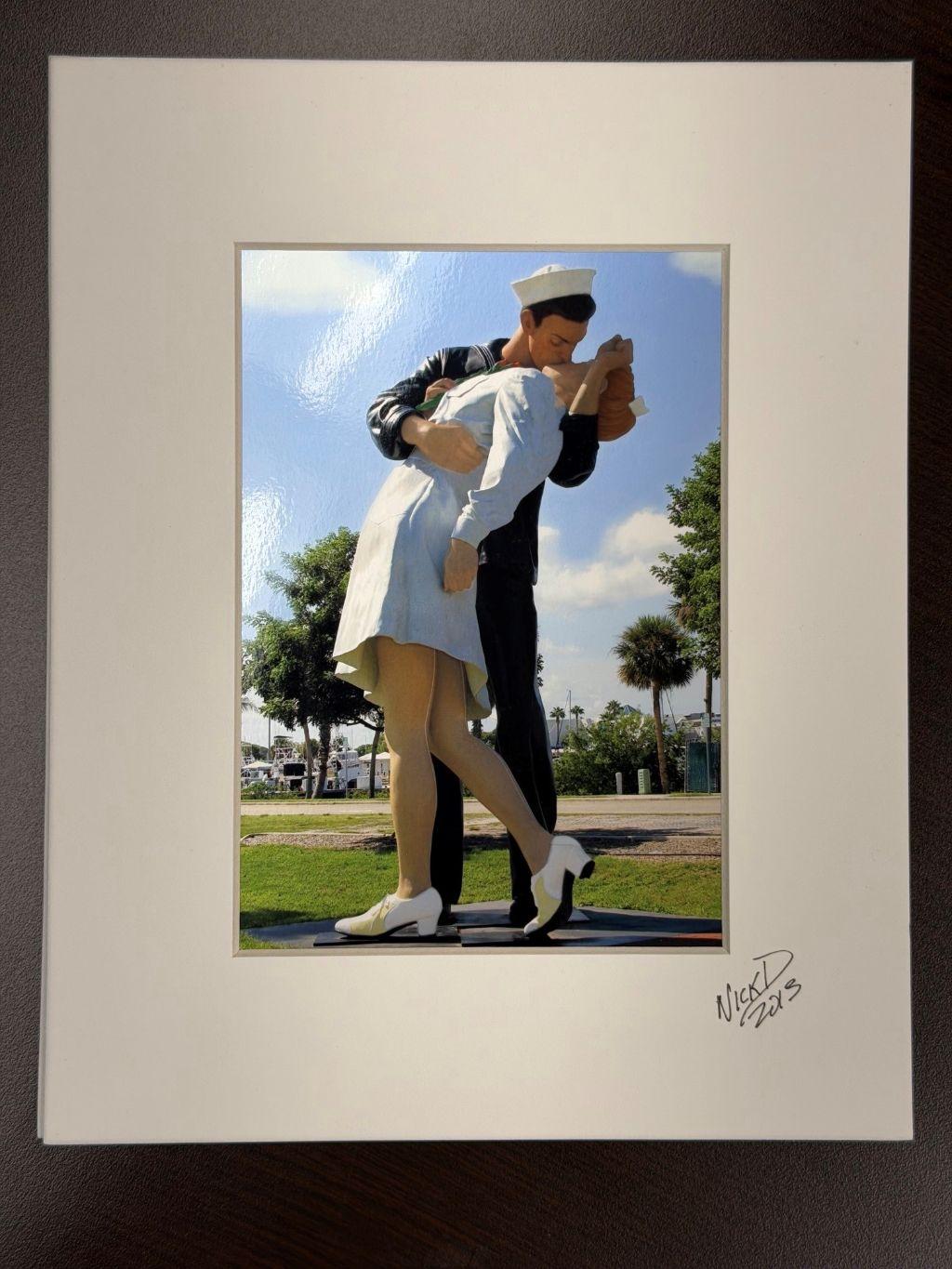 Framed Art Print – “A Kiss”