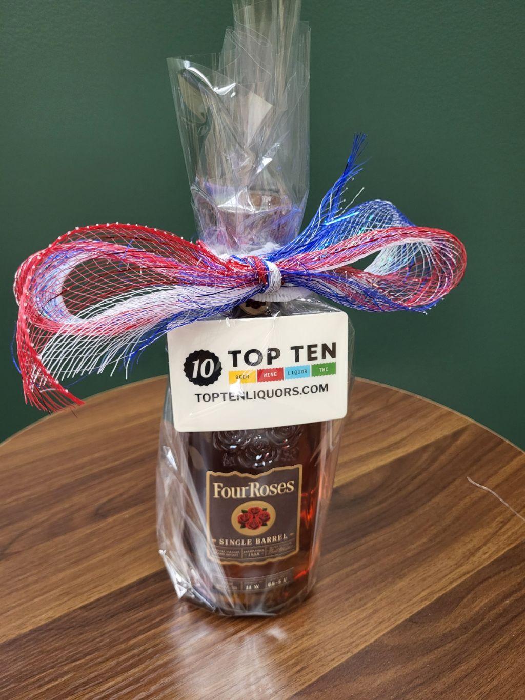 Four Roses Single Barrel Bourbon & $50 Top Ten Liquors Gift Card