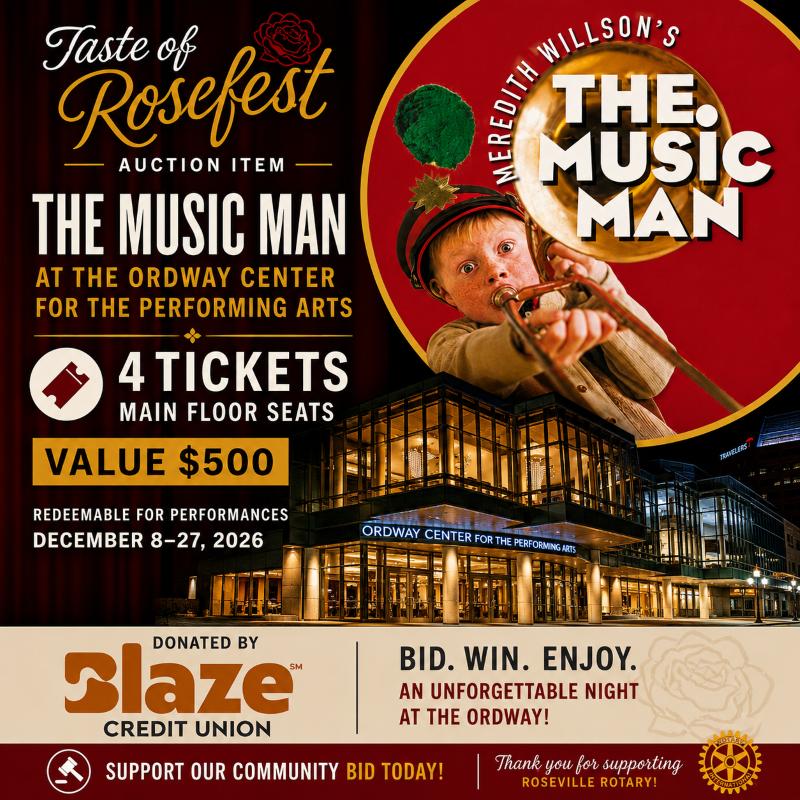 The Music Man at the Ordway  Main Floor Seats