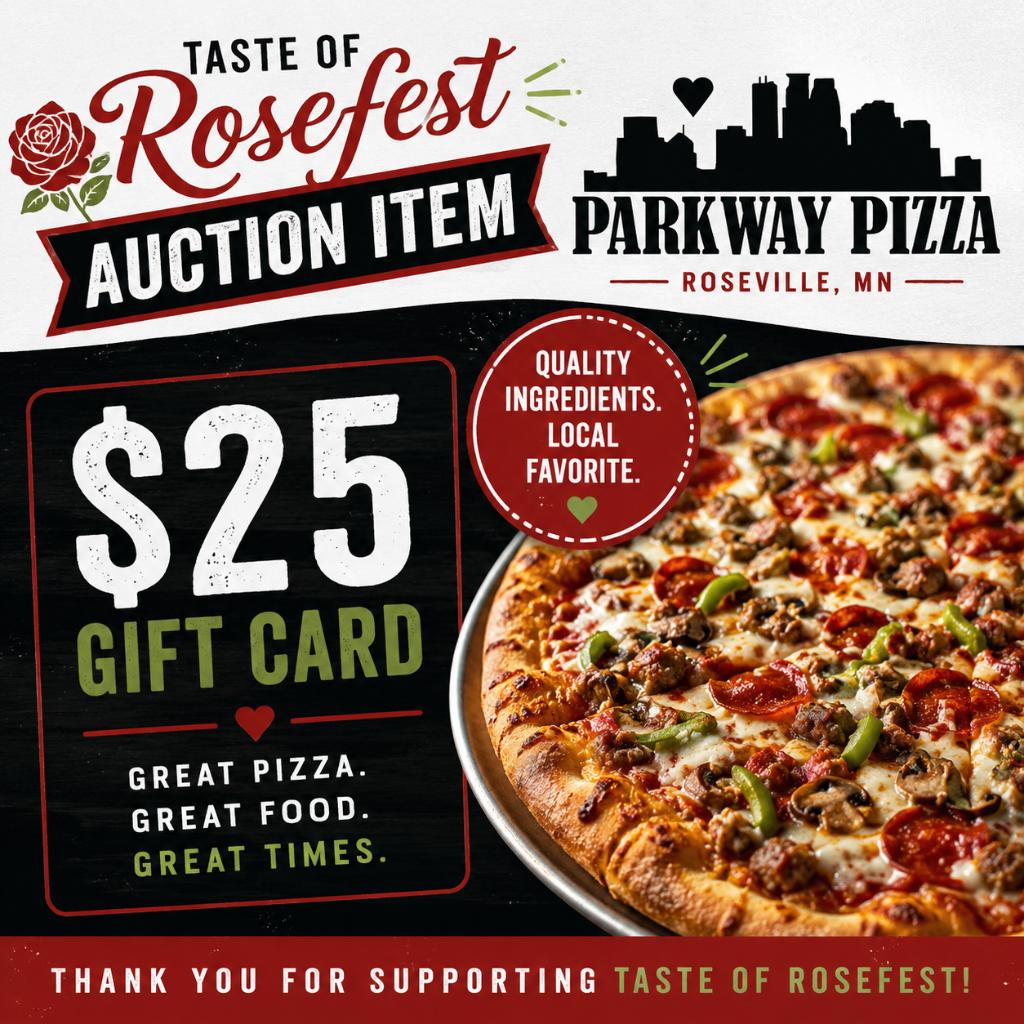 $25 Gift Card to Parkway Pizza  Roseville