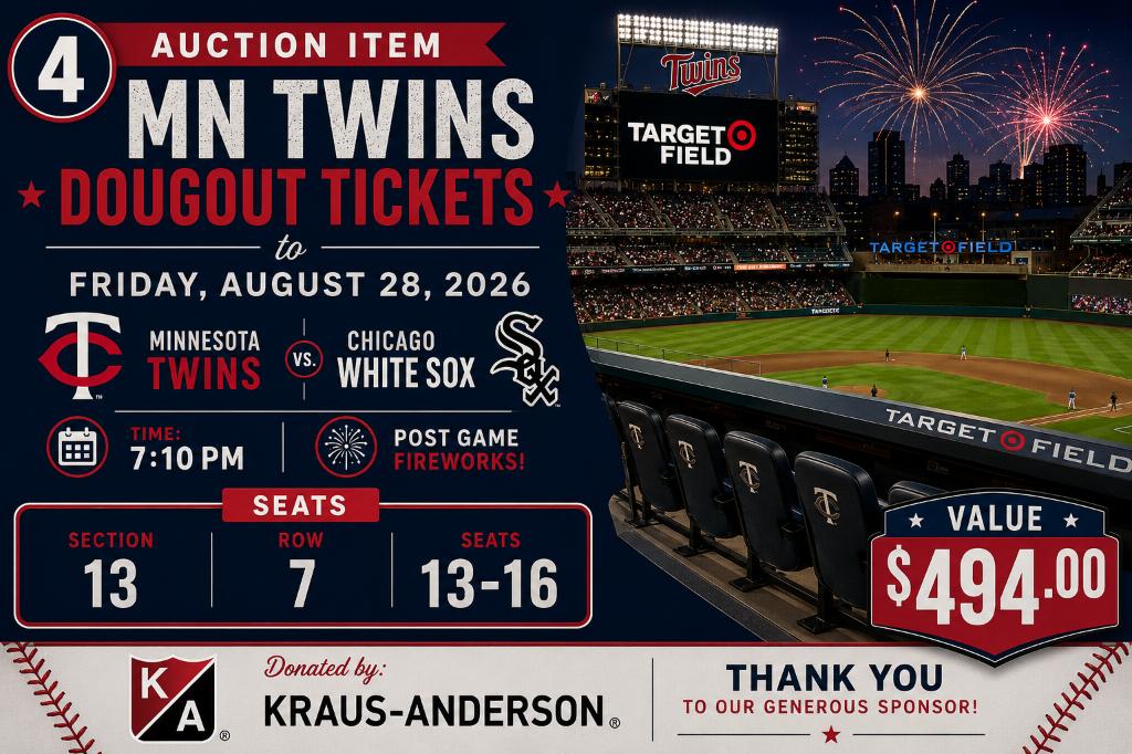 MN Twins Dugout Tickets