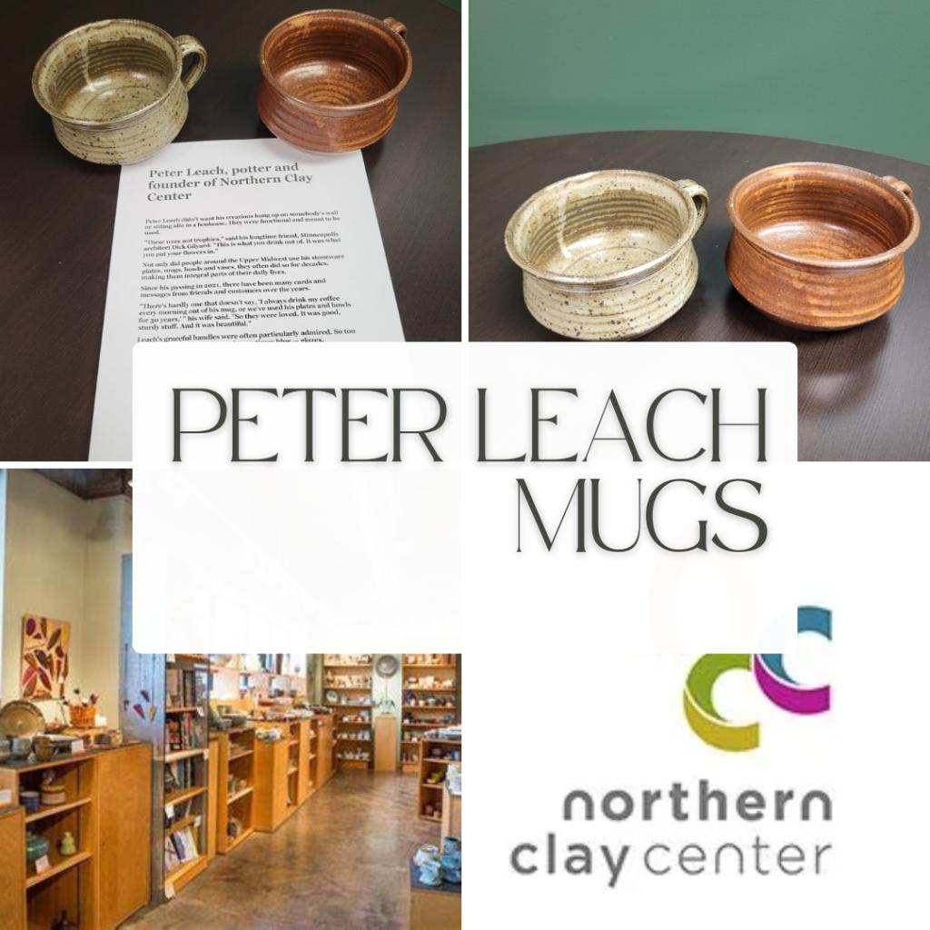 Peter Leach Stoneware Mugs