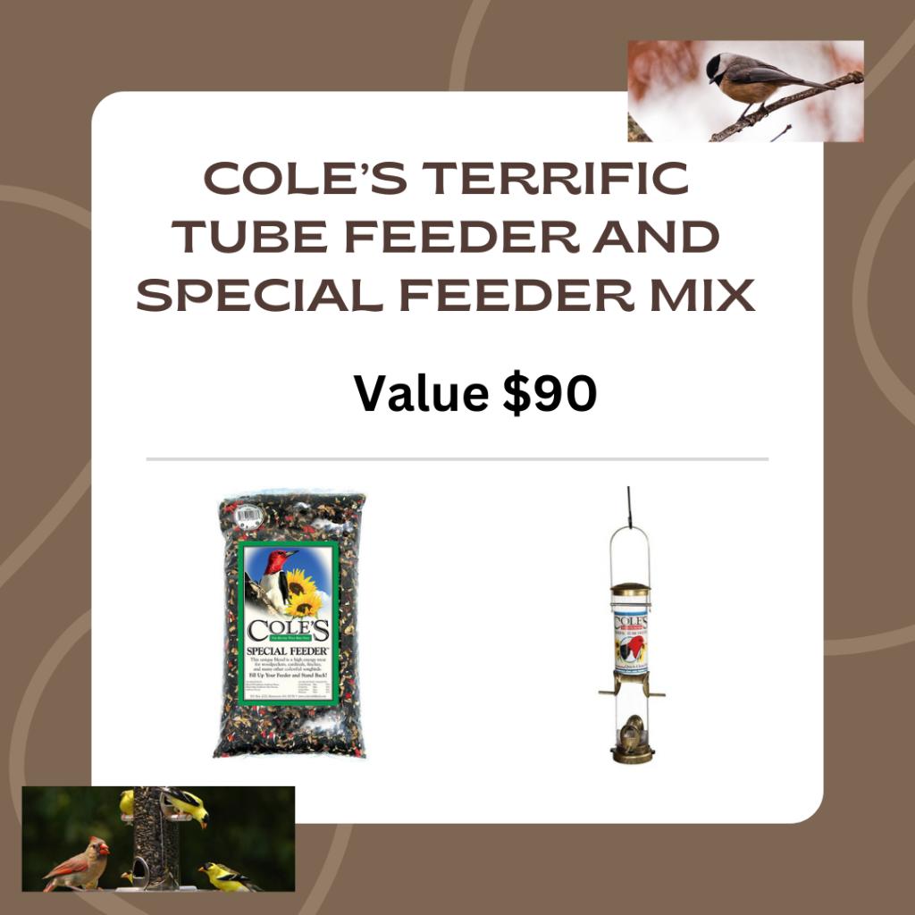 Cole's Tube Feeder and Seed Mix