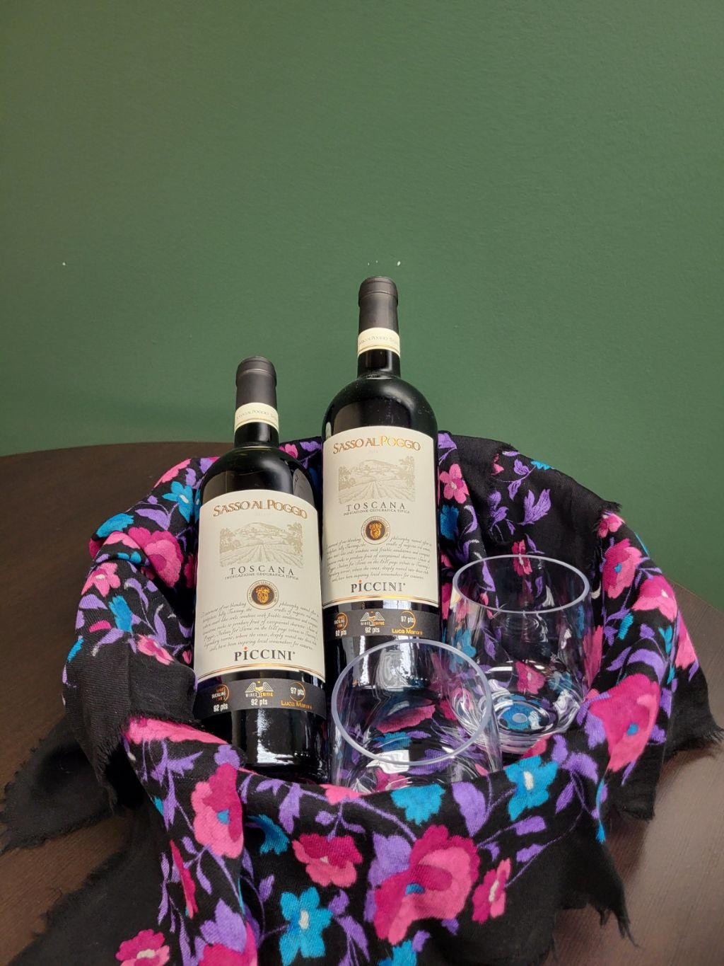 Fine Wine and Good Friends Basket