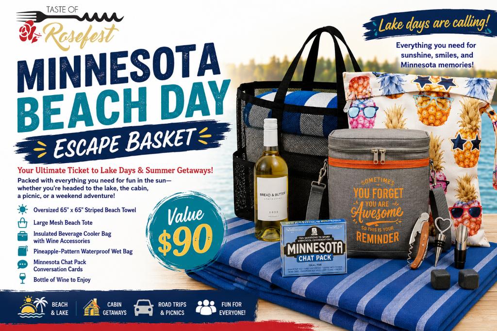 Minnesota Beach Day Escape Basket